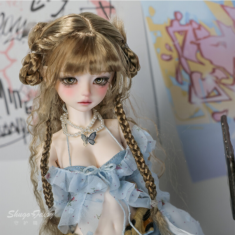1/4 BJD Doll Girl Women SD Resin Ball Jointed Eyes Face Makeup DIY Handmade Gift