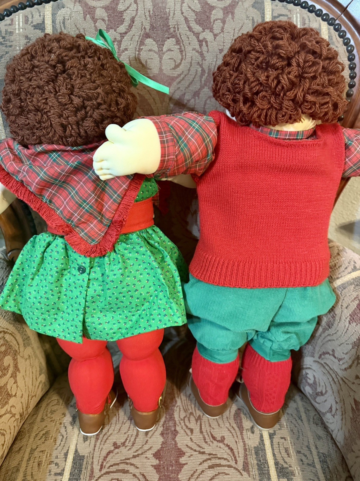 Cabbage Patch Kids Soft Scupture 1985 Limited IRISH Twins Edition Boy & Girl