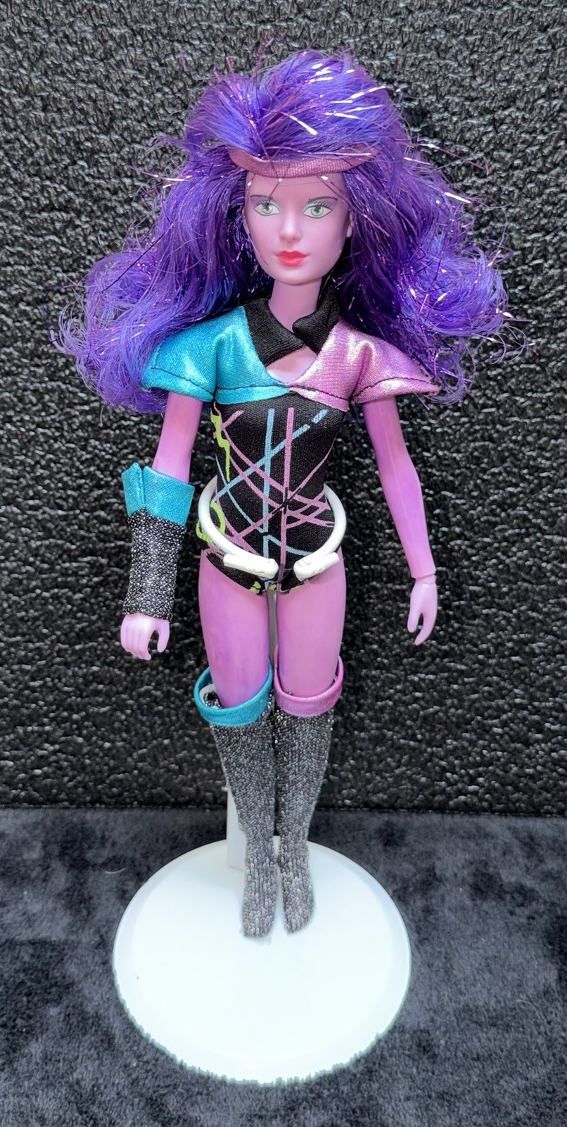 SYNERGY 12” DOLL, OOP, TLC, PARTIAL ORIGINAL OUTFIT, JEM, HASBRO, 1985!