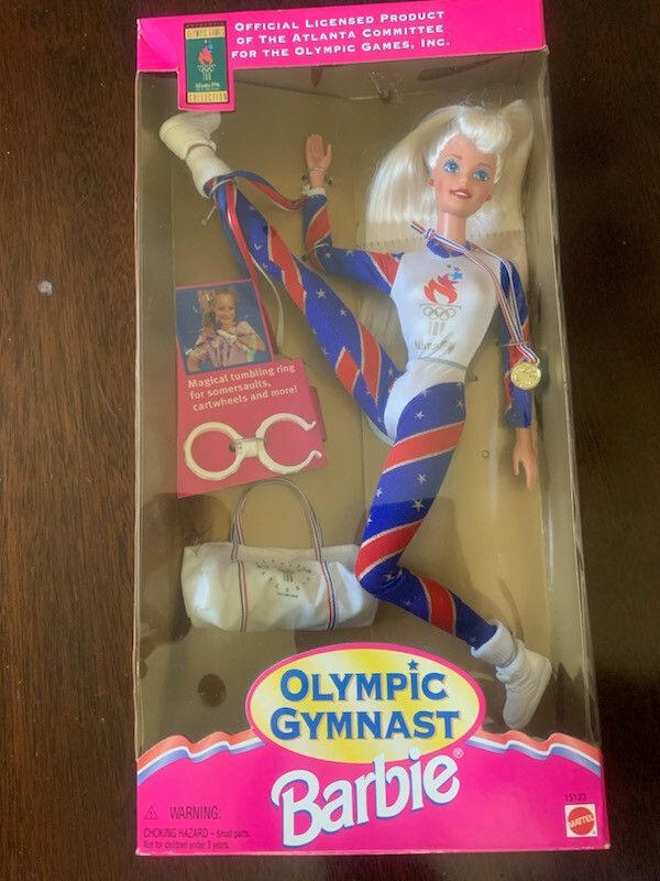 Olympic Barbie 1996 Sealed Ruth Handler Signed Inscription on Box Autograph