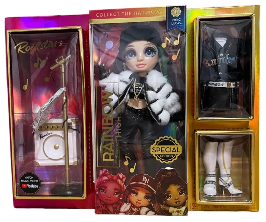 NEW Rainbow High doll Rockstar LYRIC LUCAS Fashion Doll Special Edition
