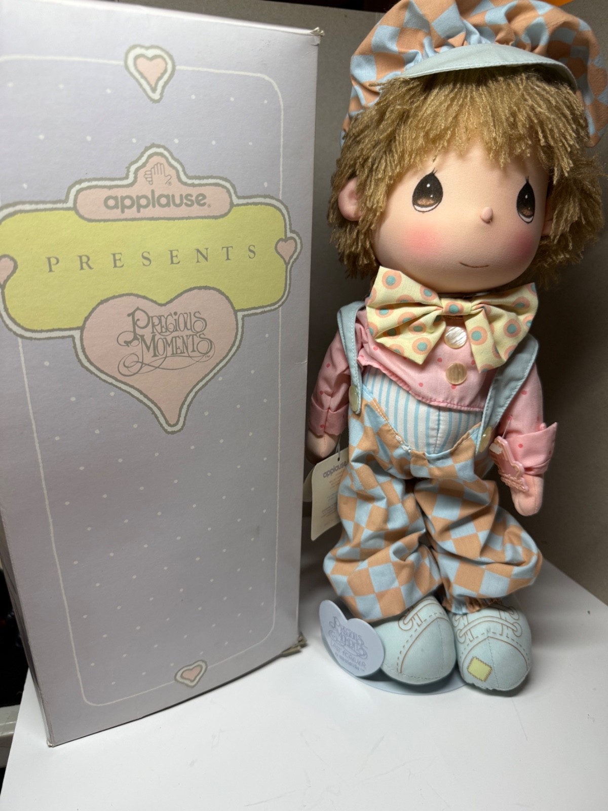 Precious Moments Nicky Doll 15” Applause Plush Vintage 1985