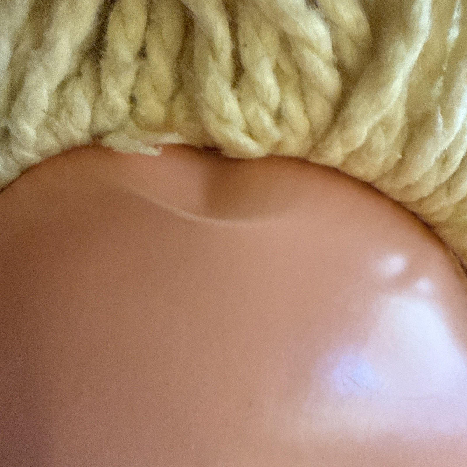 Vintage Life Size Rag Doll, Plastic Face Blonde Hair 38” Creepy Movie Prop AsIs