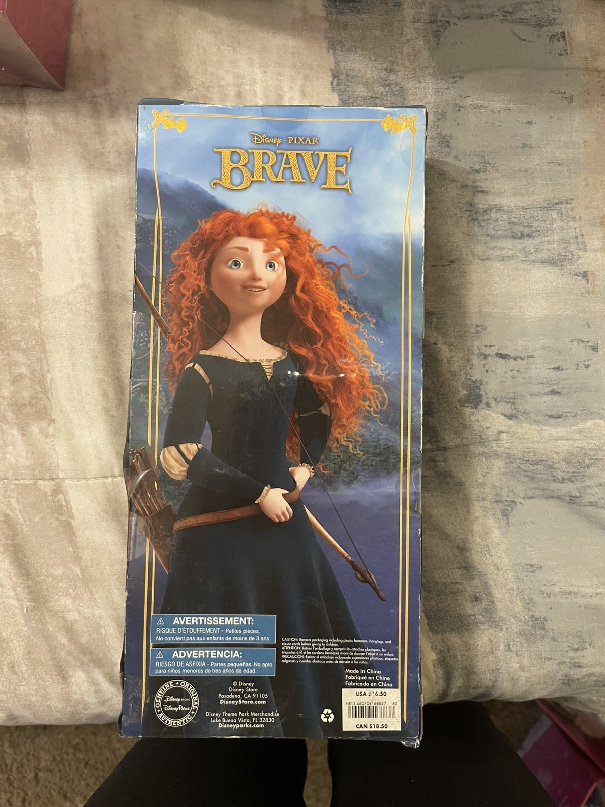 MERIDA BRAVE Princess Classic Doll Bow Arrow Cape Disney Store NEW
