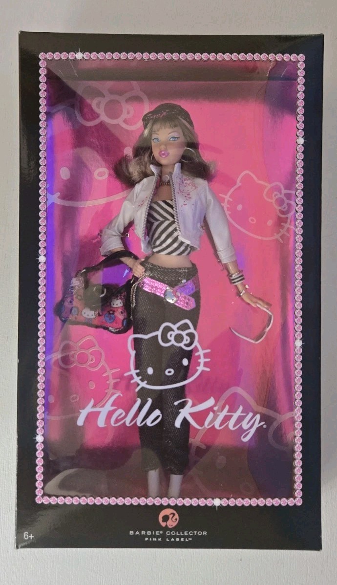 Hello Kitty Barbie Doll Pink Label Barbie Collection 2007 Mattel L4687