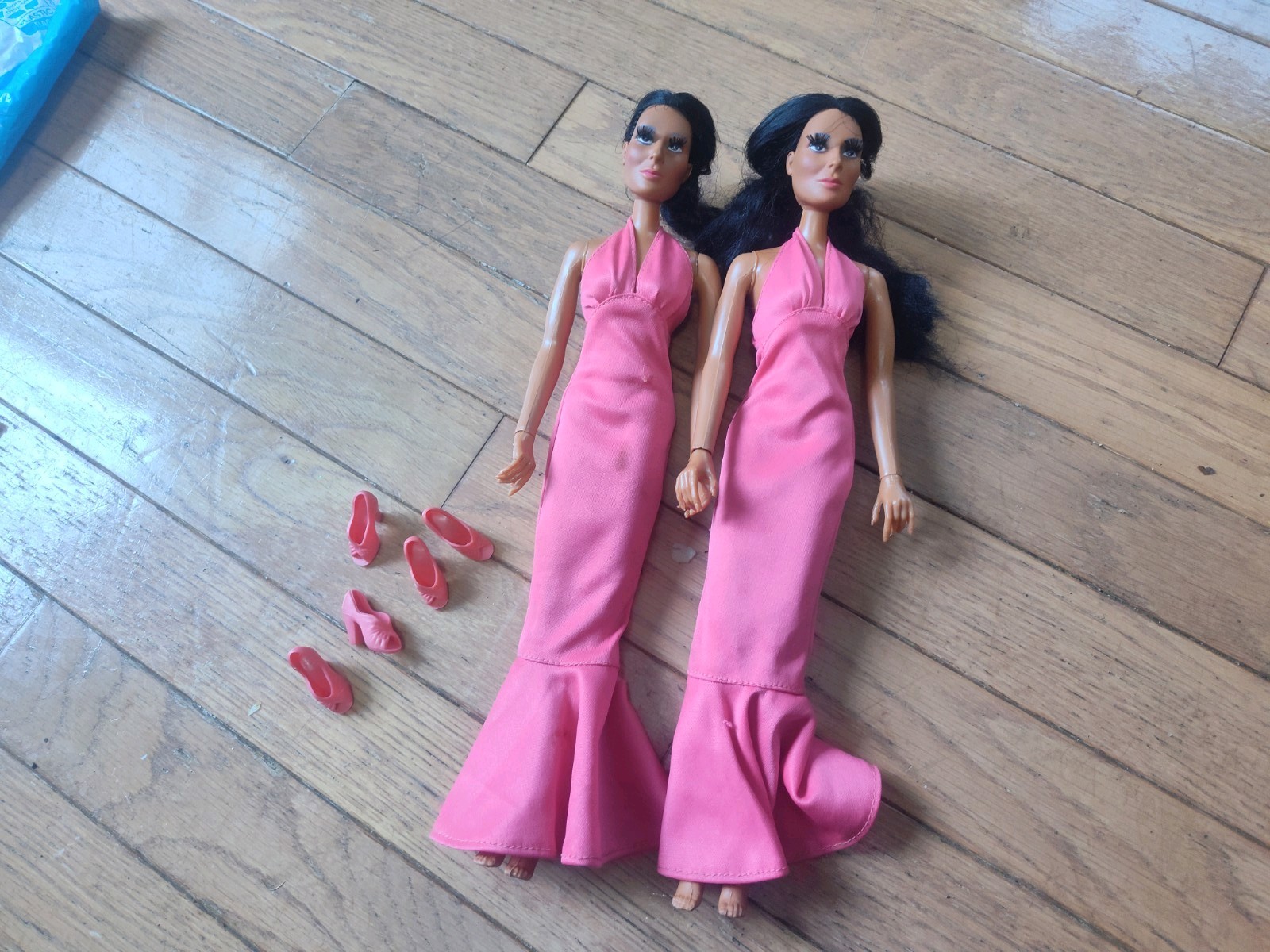 x2 Vintage Mego CHER Doll 1976 + Shoes