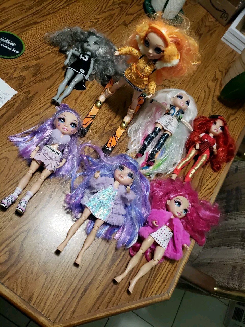 Rainbow High Dolls Lot Of 7 Poppy, Ruby Anderson And More In Very Good Condition