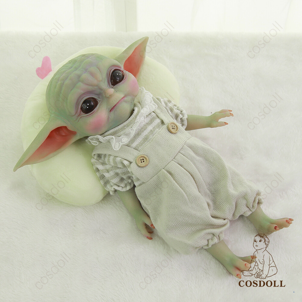 COSDOLL 13.5″ Elf Doll YoYo Adorable Reborn Baby Doll ​Platinum Silicone Doll US