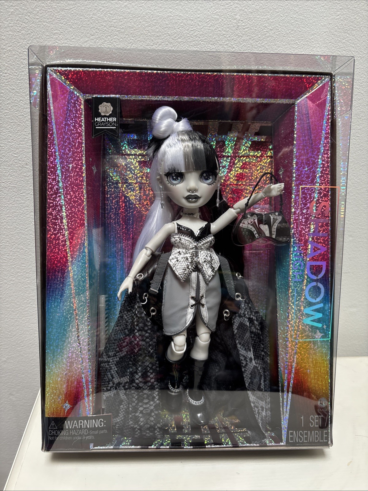Shadow High Doll, Heather Grayson Black & White Hair 11” New In Box