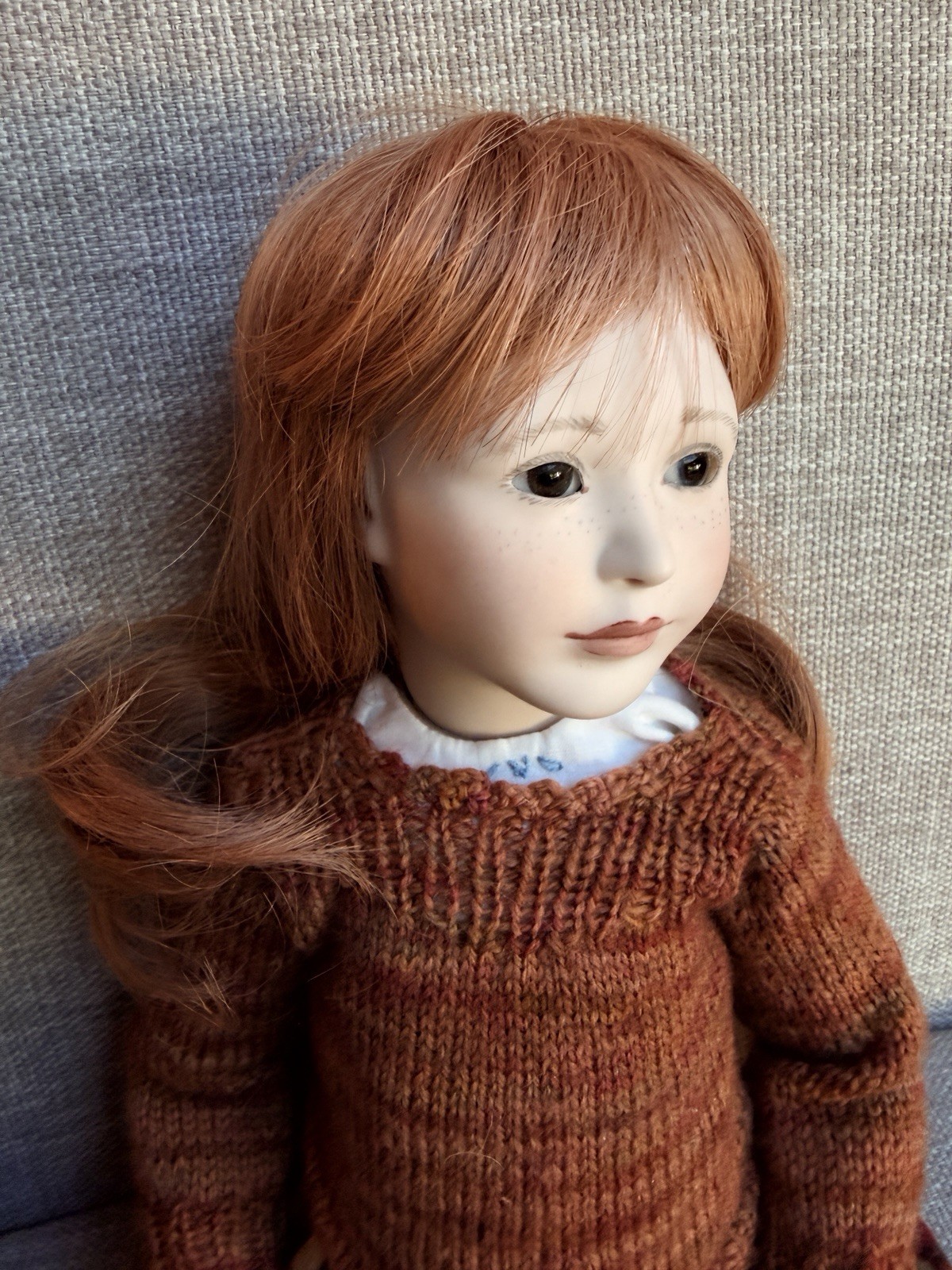Lynne & Michael Roche Doll “Small Emily” 16″ Porcelain & Wood 126