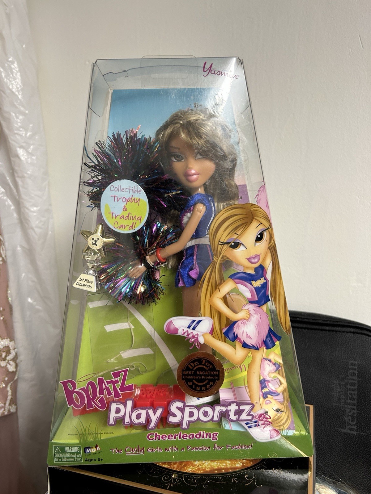 Bratz Play Sportz Yasmin Cheerleading cheerleader doll 2007 Barbie RARE
