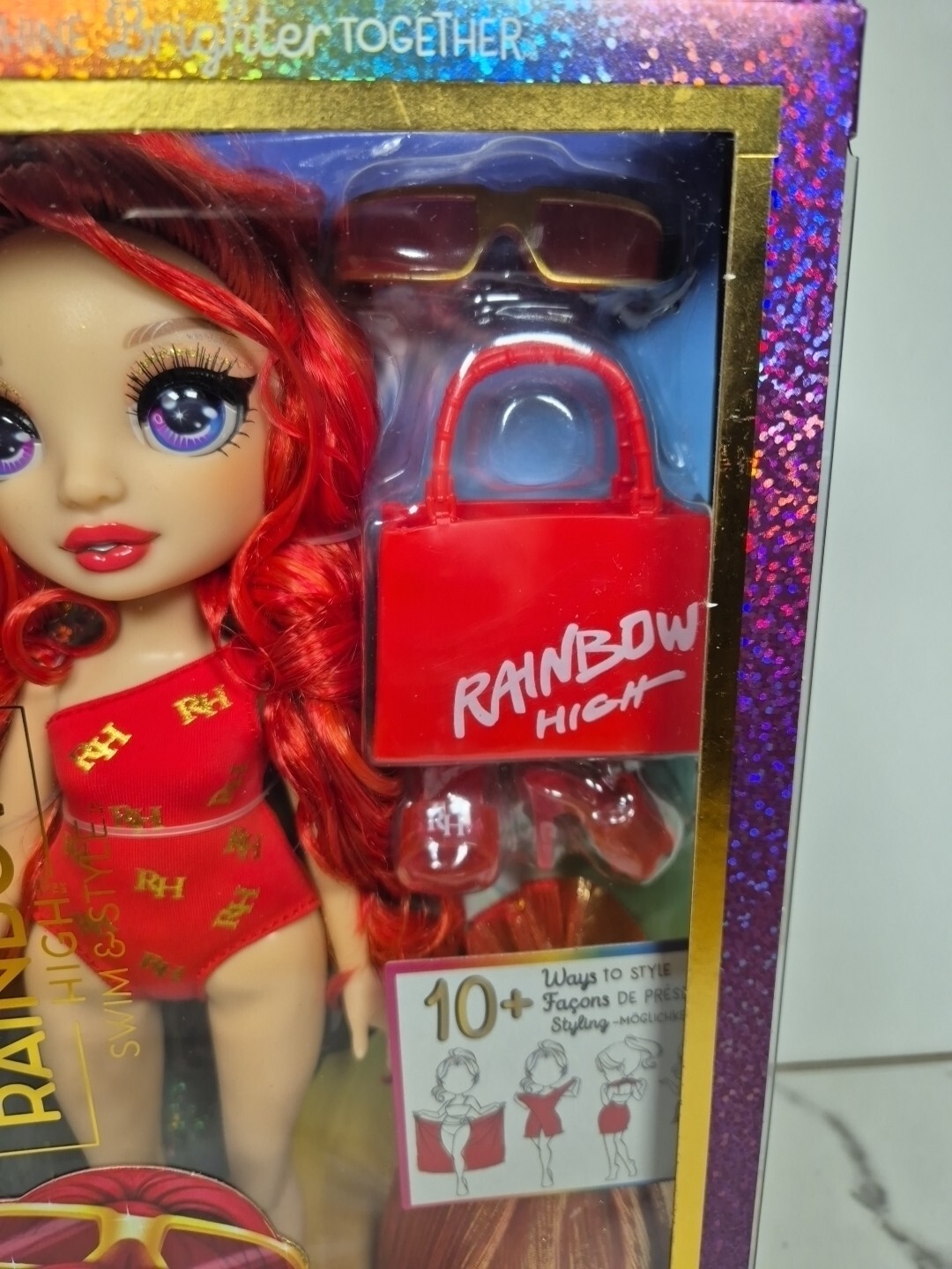 Rainbow High Ruby Anderson Swim & Style Toy Doll for Boys and Girls Accessories
