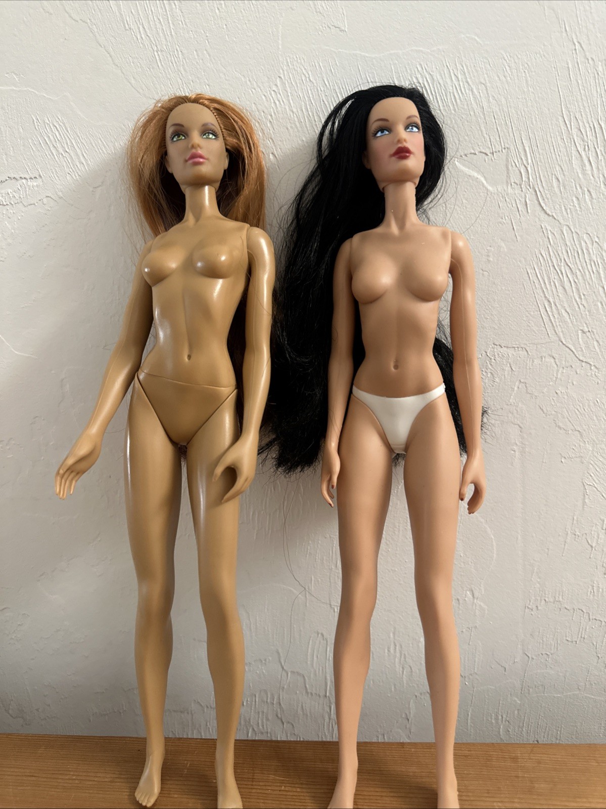 Jakks Pacific Fashion Dolls Red Brown Hair Green Eyes Black Hair Blue Eyes Nudes
