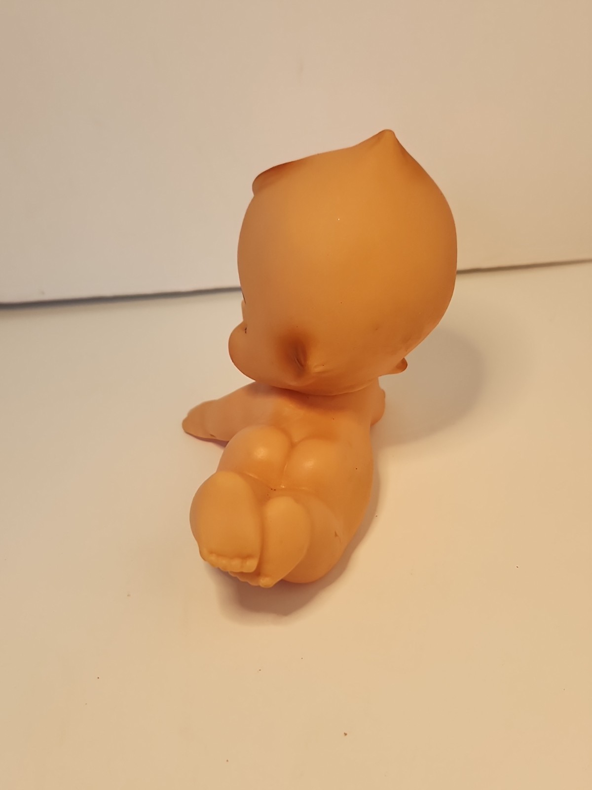 Vintage Kewpie Doll Laying Down Rubber Vinyl Naked Birthday Suit Baby Shower