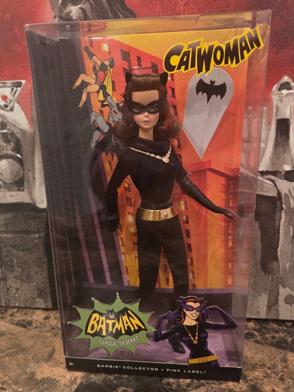 NEW!! Barbie Collector CATWOMAN Julie Newmar Batman Classic TV Series