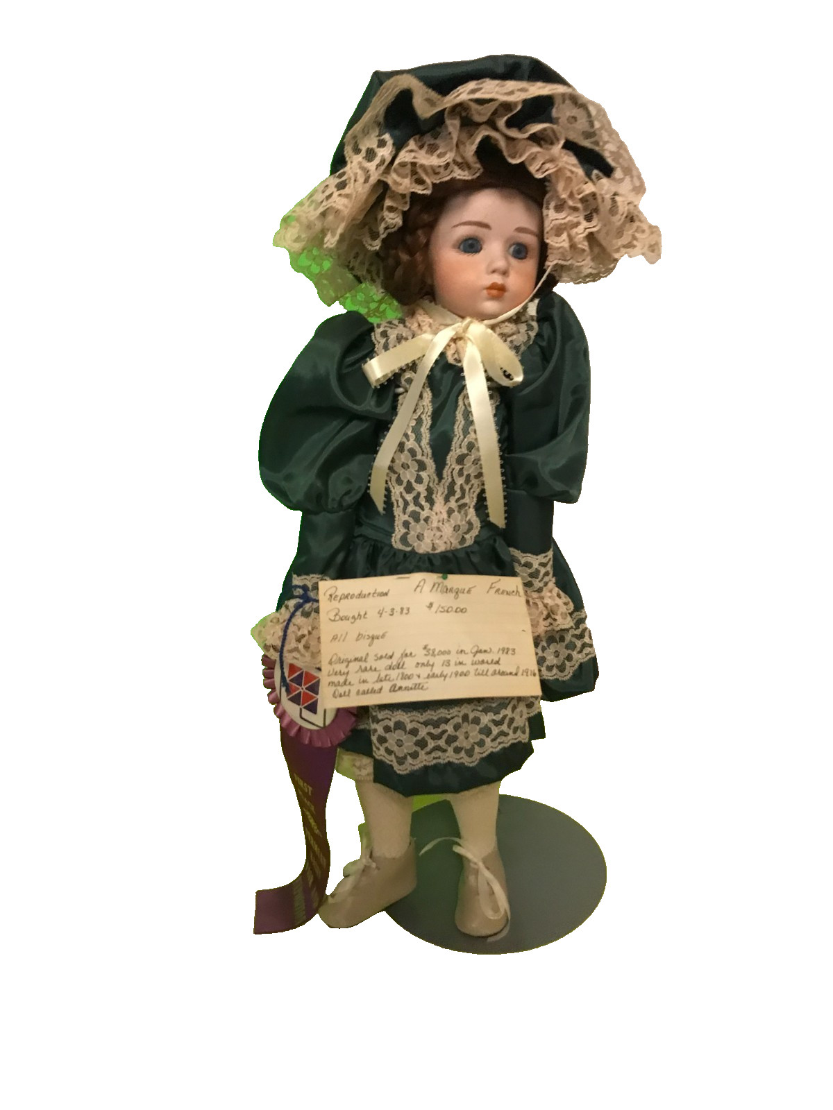 ALL BISQUE ANTIQUE GERMAN DOLL – “Annett”-