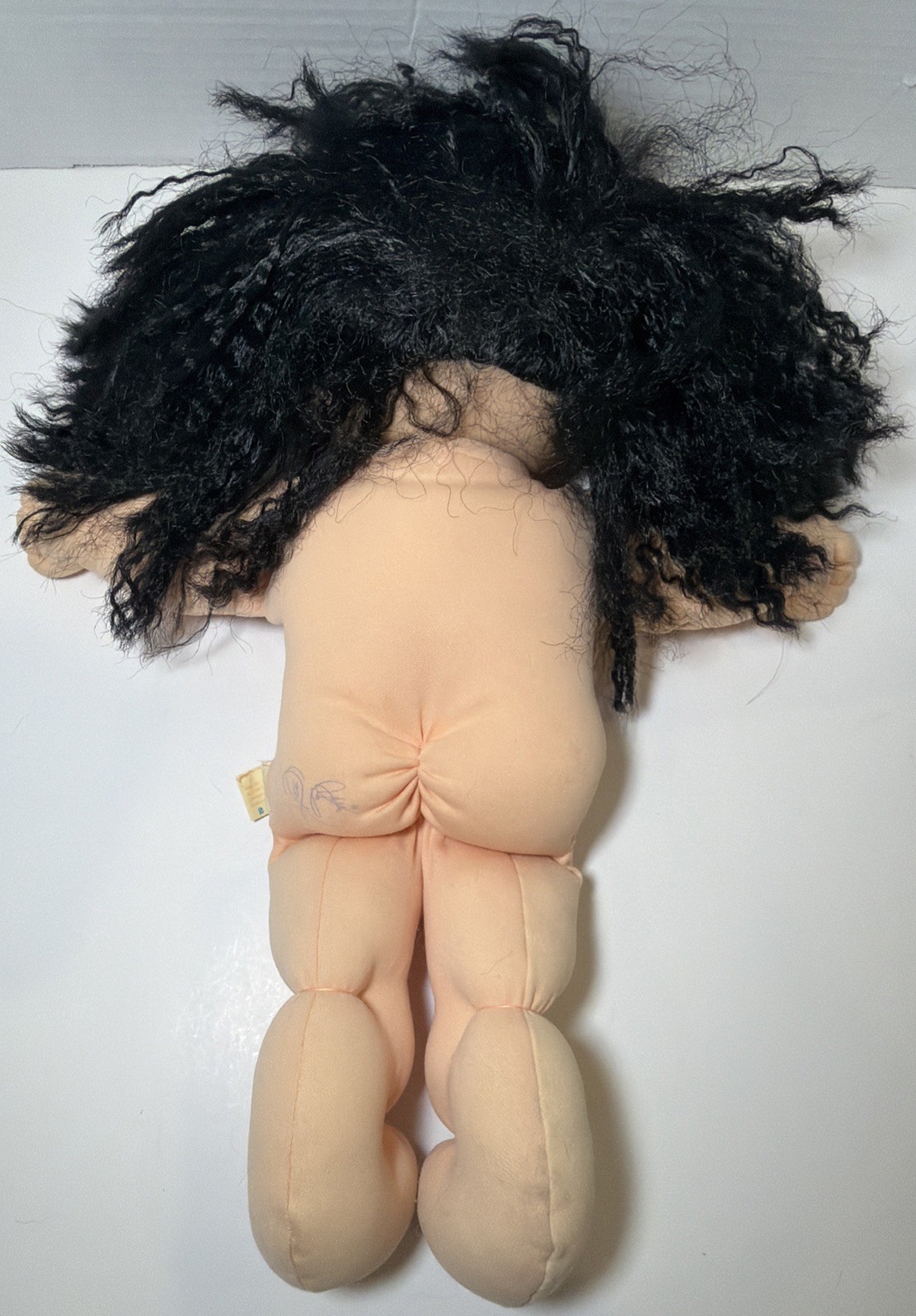 Cabbage Patch Braided Corn Silk Black Hair Blue Eyes 1995 Vintage Girl Doll