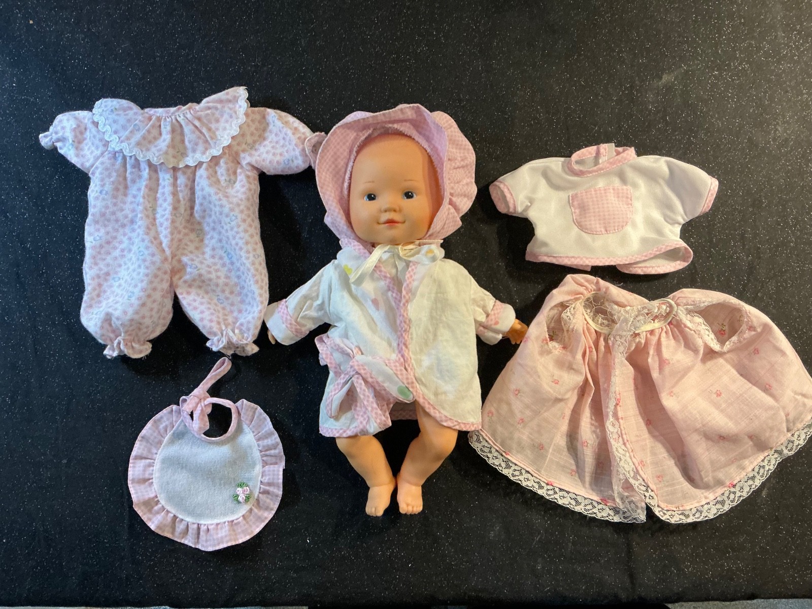 Vintage 1996 Unimax Toys Bean Bag Baby Doll Posable Body Rare Variety w/ Clothes