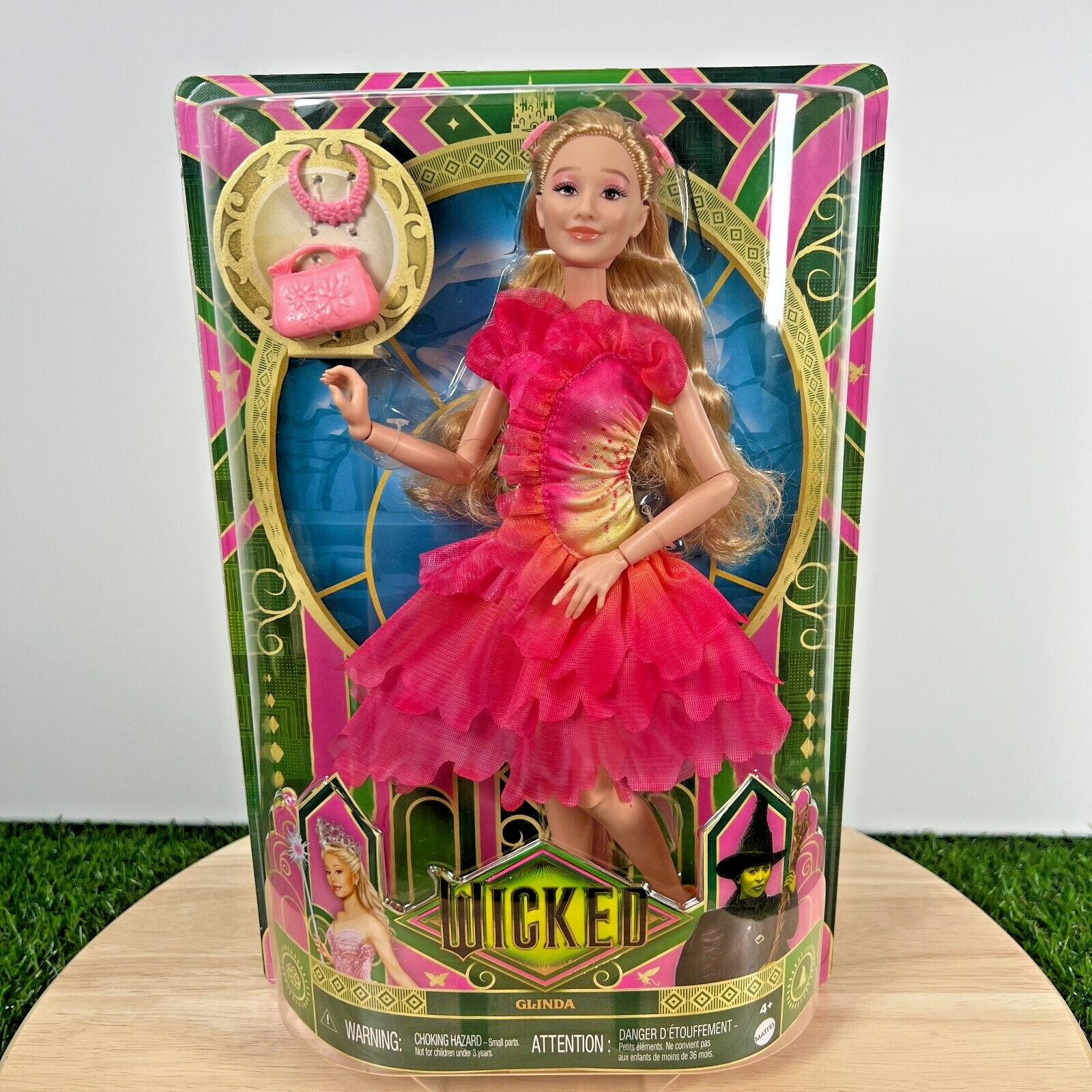 🏆 COLLECTIBLE Mattel Wicked Movie Glinda Fashion Doll + Parts – URL MISPRINT
