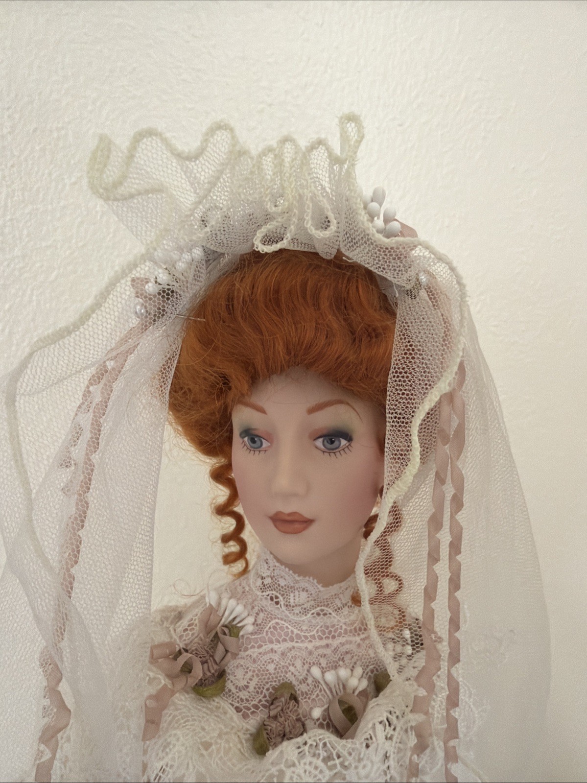 Franklin Mint ANNIVERSARY HEIRLOOM BRIDE GIBSON GIRL DOLL 21 Inch