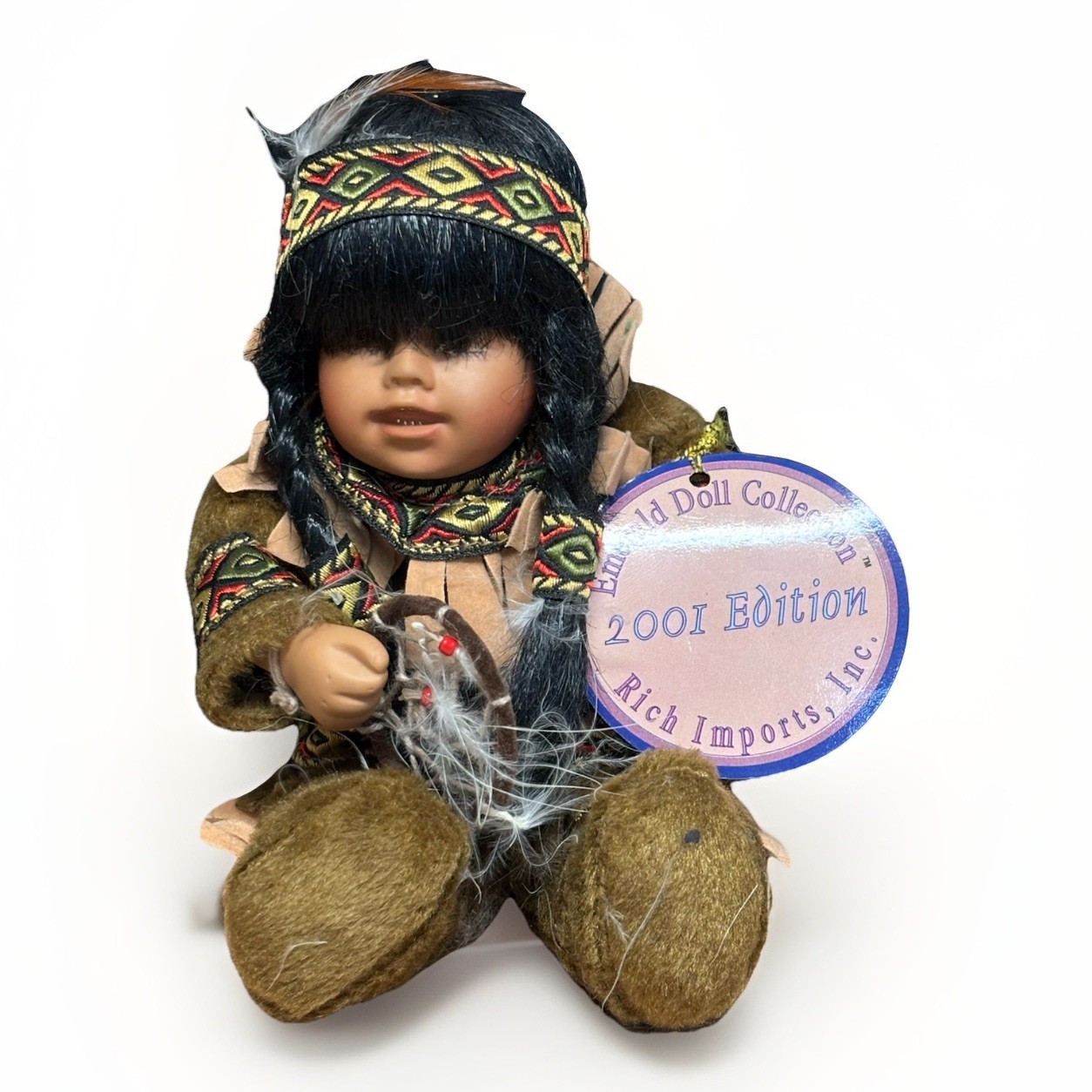 “Willie” Native American 2001 Doll & Dream Catcher Emerald Doll Collection #5452