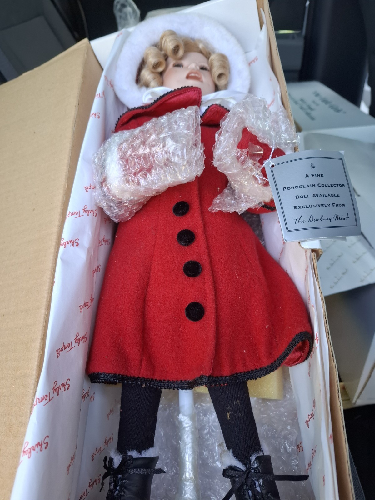 Danbury Mint Shirley Temple Little Caroler Doll Christmas Collection