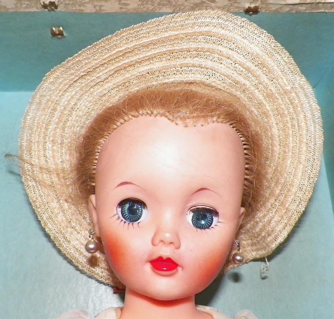 Arranbee Nanette Doll 17in Original Dress Carrying Case Hat Fashion Vintage Nice