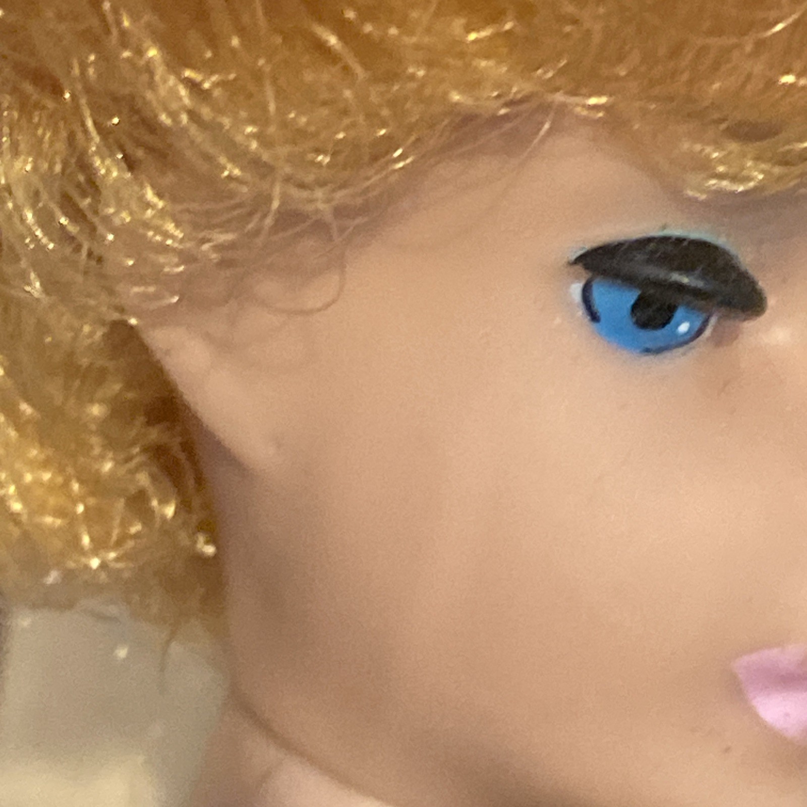 Vintage 60’s White Ginger Bubble Cut Barbie With Beehive Bubble