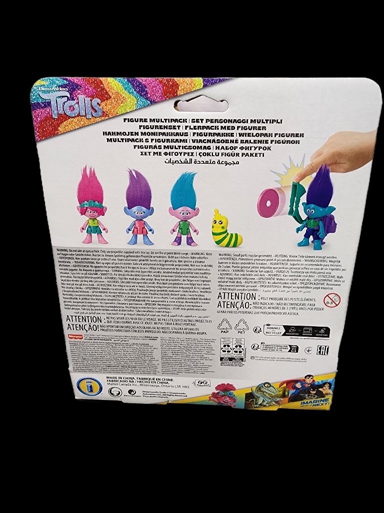 Dreamworks Trolls Figures Multi-pack Playset, 4″ Characters, NIB, SHIPS FREE