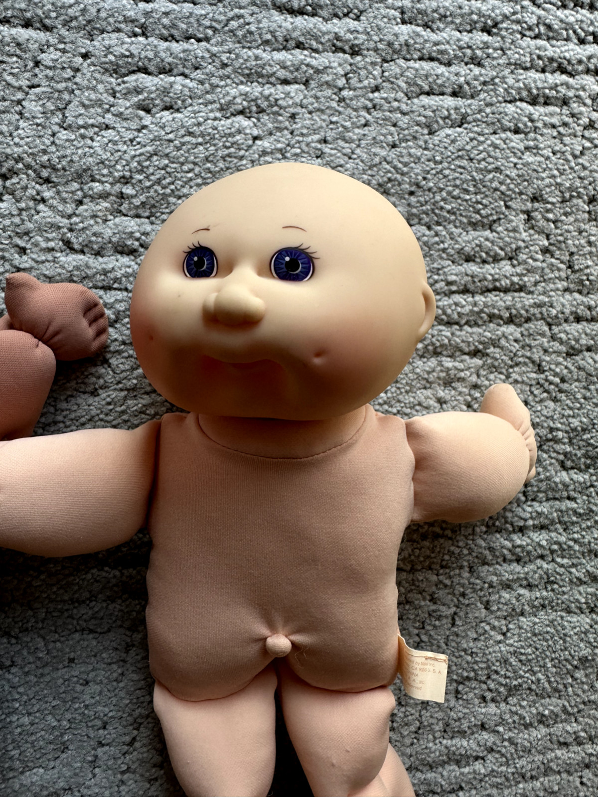 TWO 1995 Mattel First Edition Cabbage Patch Kids Preemie 13″ Dark & Light Skin