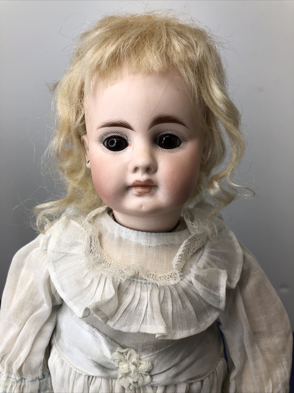 15” Antique German Bahr & Proschild #204 Bisque Doll Belton Closed Mouth #SC1