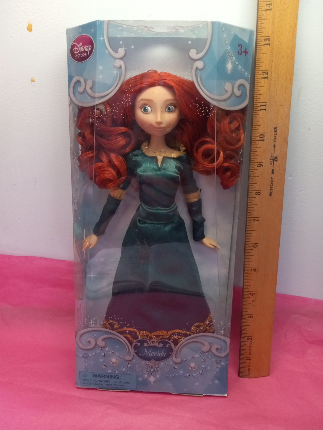 The Classic Disney Store Brave Merida 12″ doll with Bow & Arrow accessory