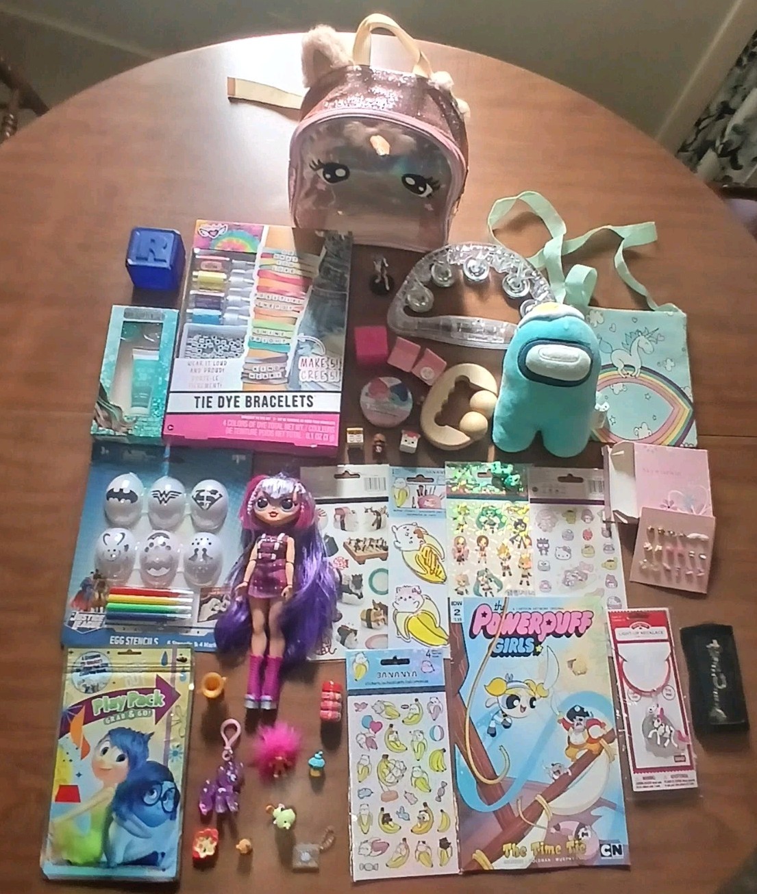 Girls Lot Of 40 Random Toys Stickers Jewlery Fun Stuff! All never used