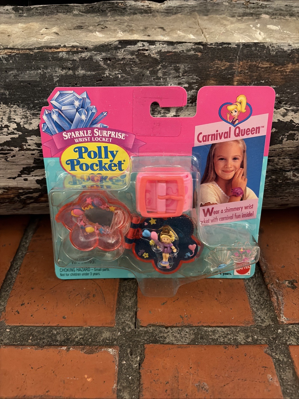 Vintage 1996 Polly Pocket “Carnival Queen” Sparkle Surprise Wrist Locket Sealed