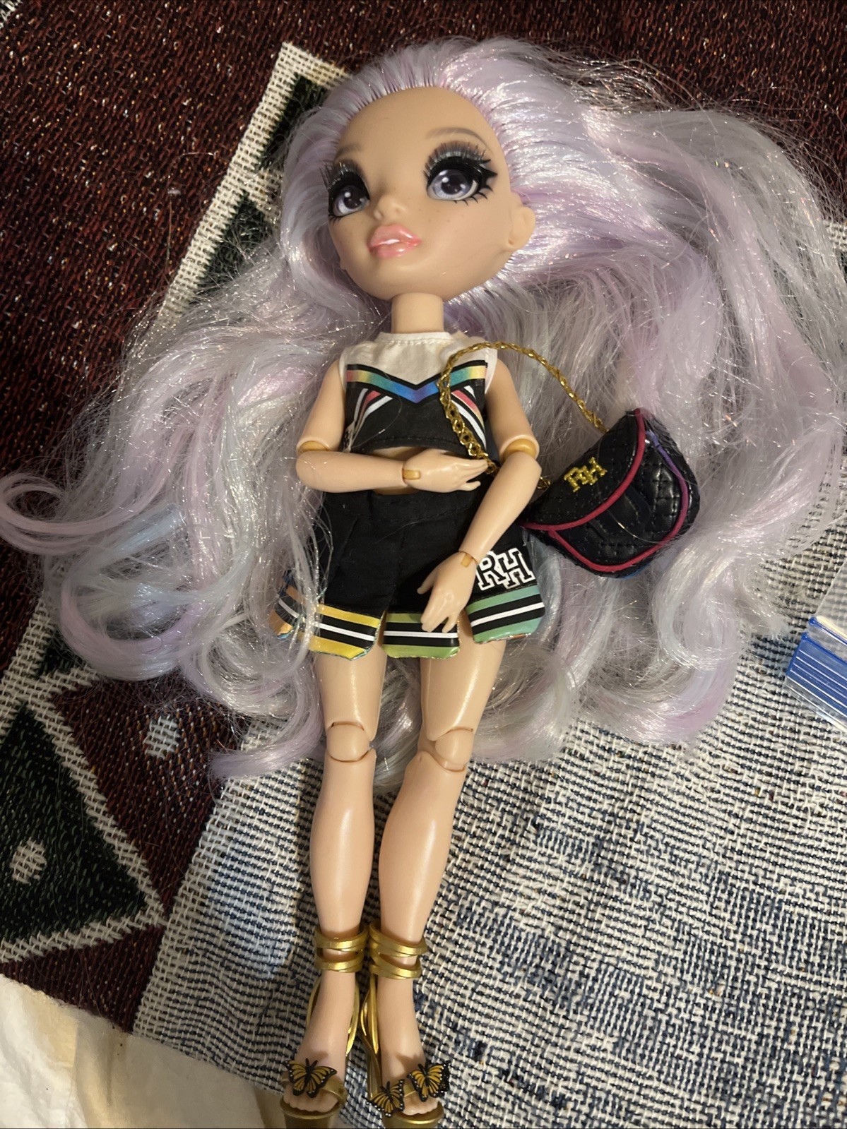 Rainbow High Pacific Coast Margot De Perla Doll Top Skirt Sandals Purse