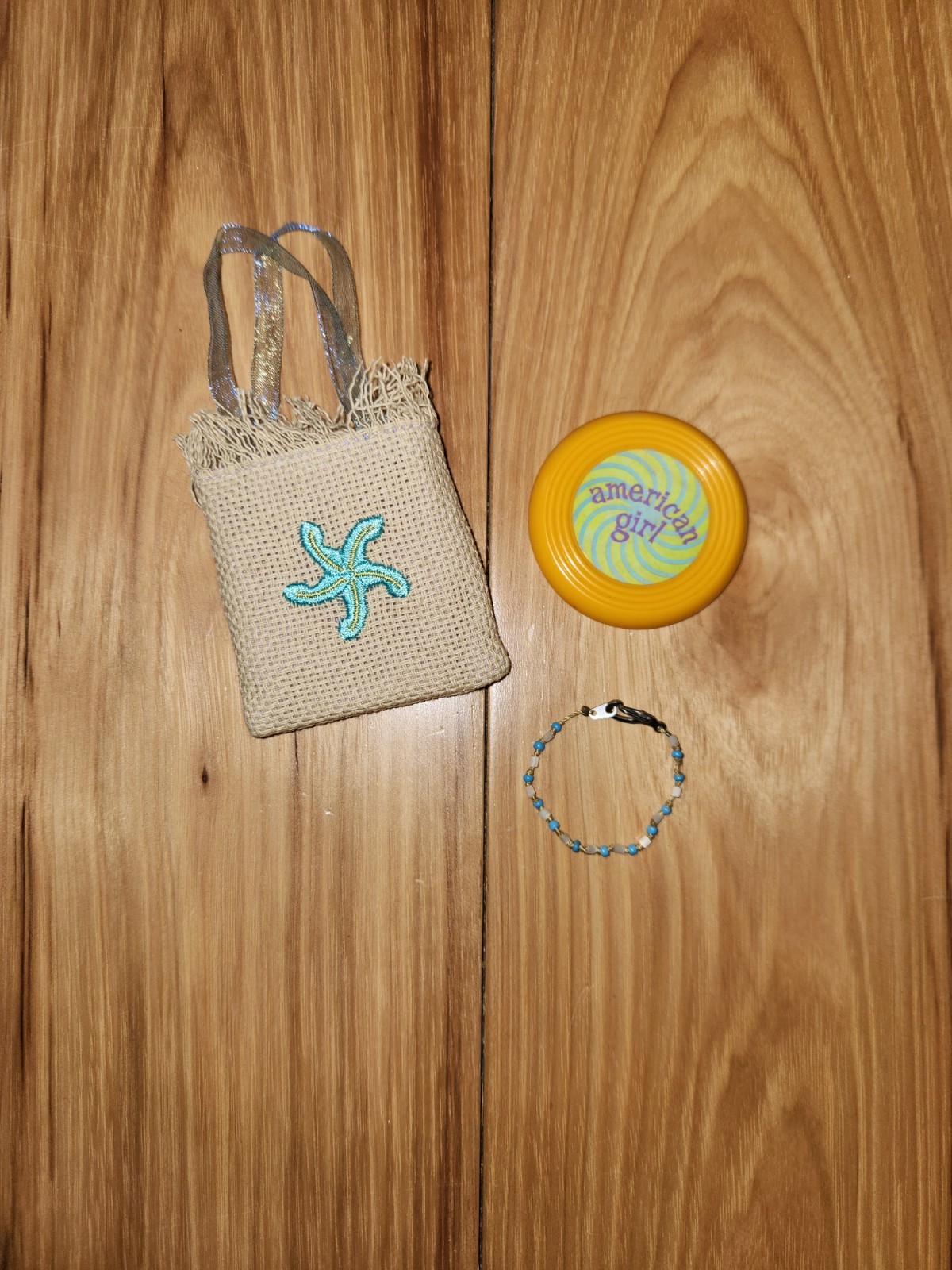 American Girl Doll Today Girl Kailey’s Meet Accessories Bag, Bracelet & Frisbee