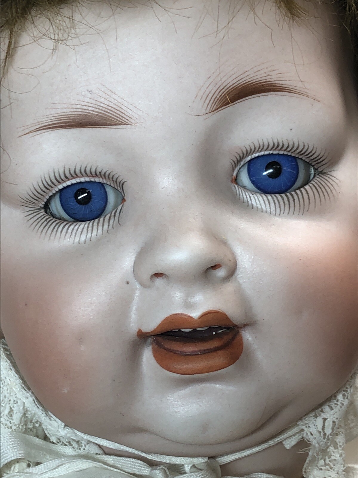 21” Antique Germany Bisque Doll Compo Body Kley & Hahn 152 13 Baby Sleep Eyes #L