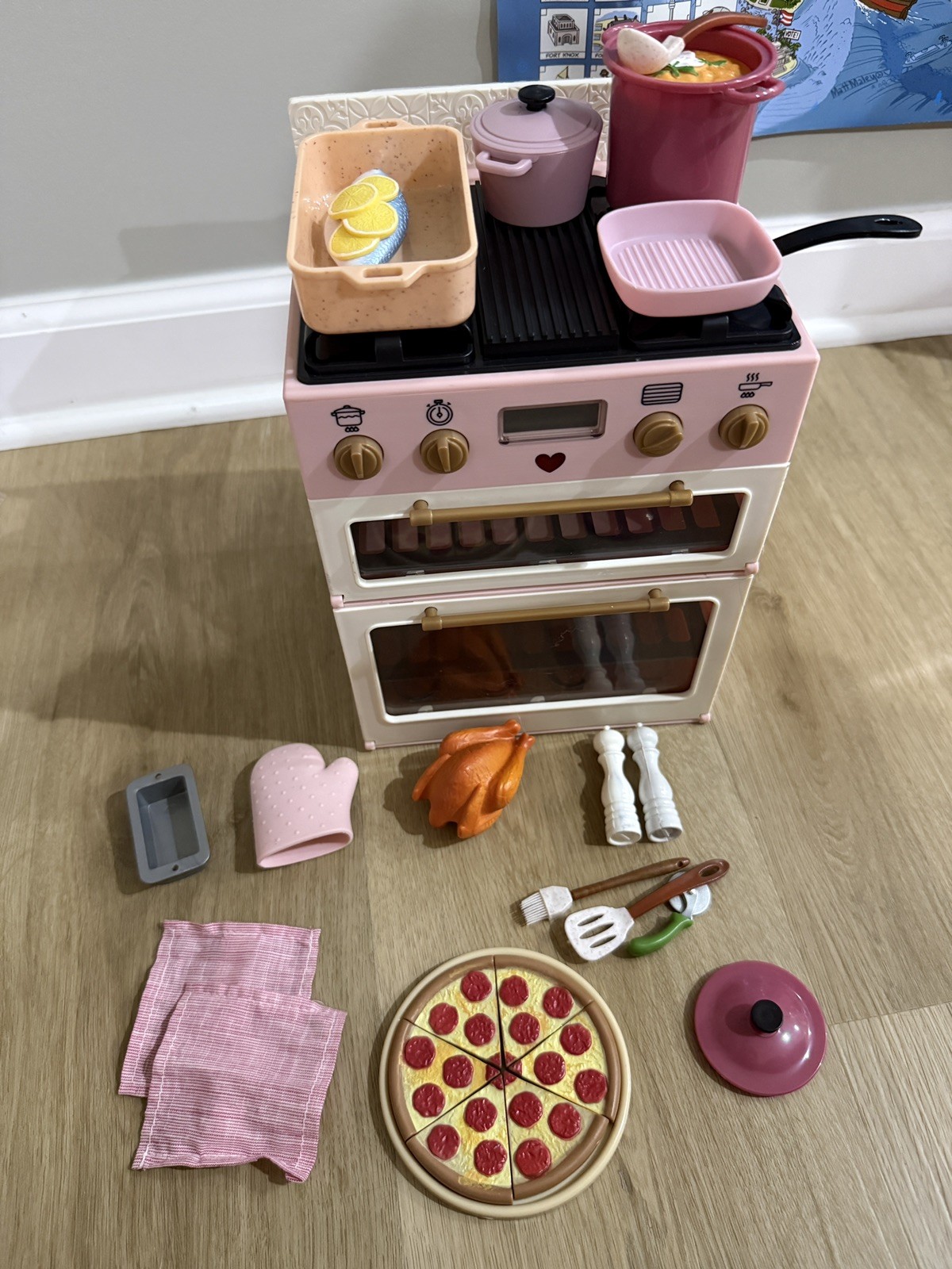 Our Generation 18” Doll Make And Bake Stove Pretend Kitchen Fits American Girl