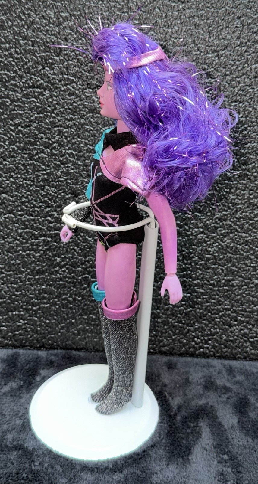 SYNERGY 12” DOLL, OOP, TLC, PARTIAL ORIGINAL OUTFIT, JEM, HASBRO, 1985!