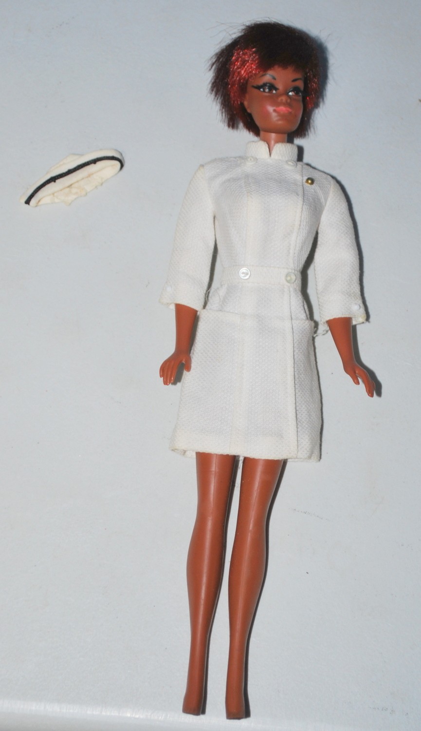 Barbie Doll Nurse Diahann Carroll as Julia, 1966, Vintage TV Star Very nice!