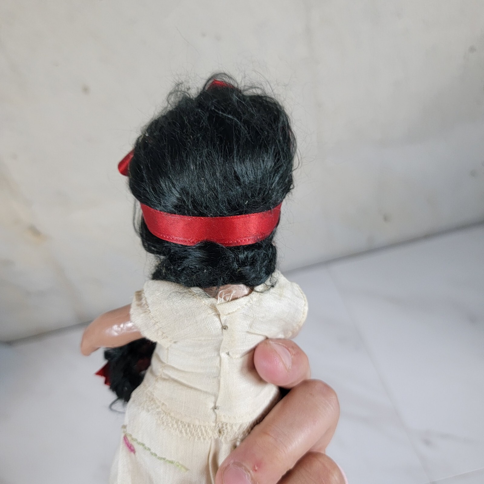 Composition Mexican Ethnic Doll 8″ Circa 1930 Yuca Mexico
