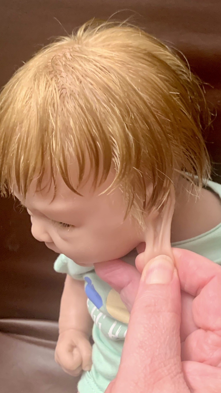 Silicone Full Body . He is around 14 in Doll. size Reborn?newborn?