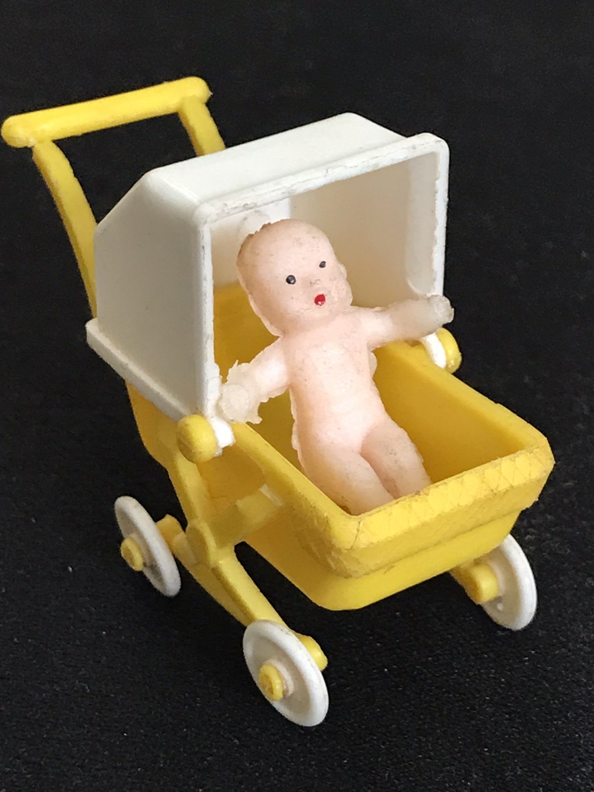 Vintage Liddle Kiddles Stroller Pram Baby Buggy Florence Niddle Nurse Accessory
