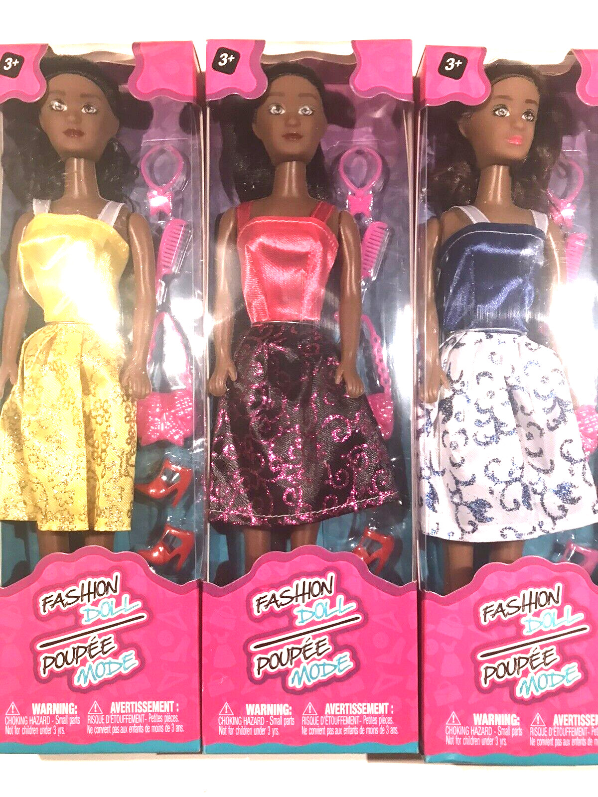 Fashion Doll Poupee Mode 11.5 Inches Collections New In Boxes Lot of 3 New