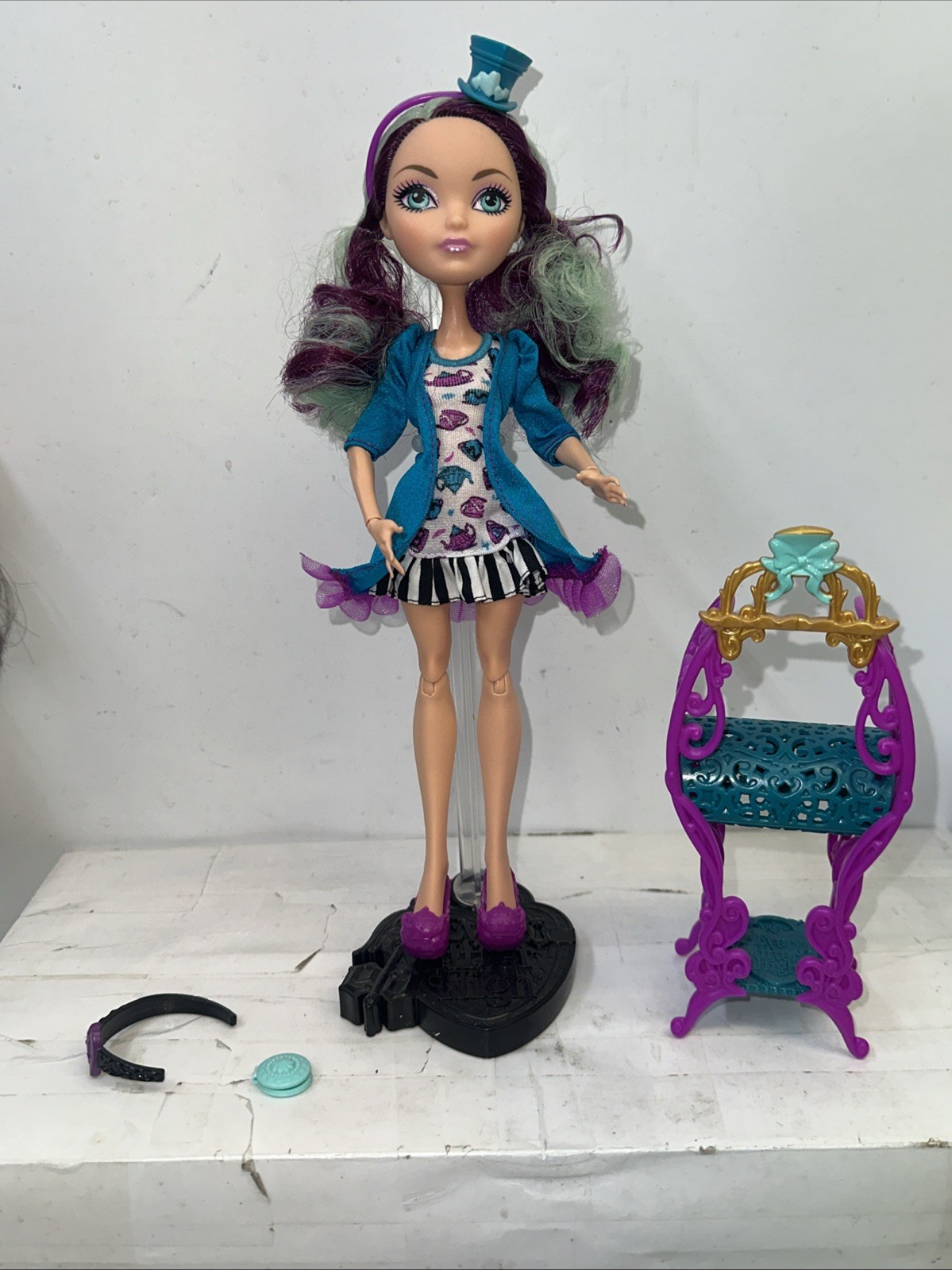 Ever After High Doll Getting Fairest Madeline Hatter Near Complete
