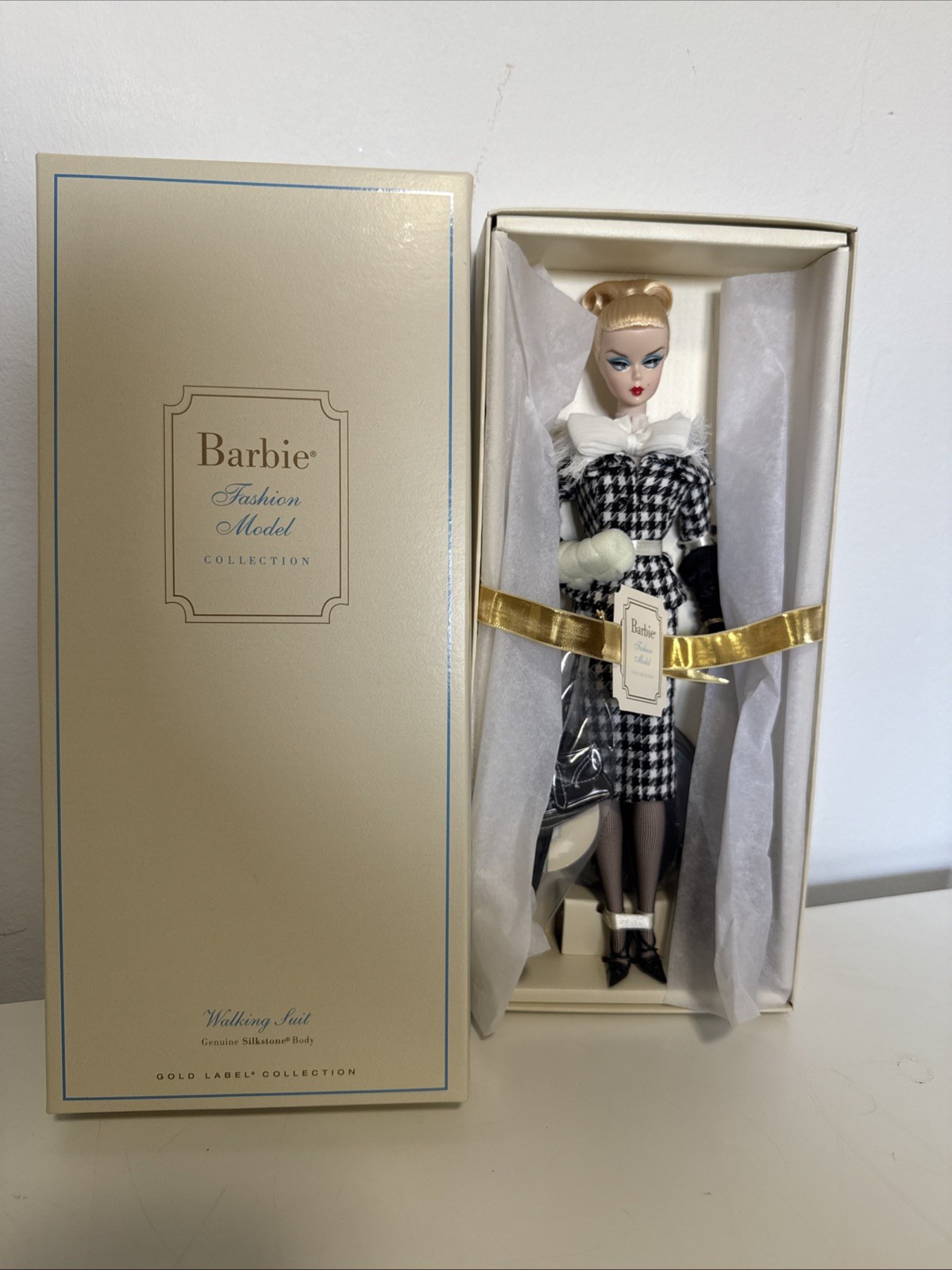 Mattel 2011 Walking Suit Barbie Doll Silkstone Gold Label NEW Fashion W3424