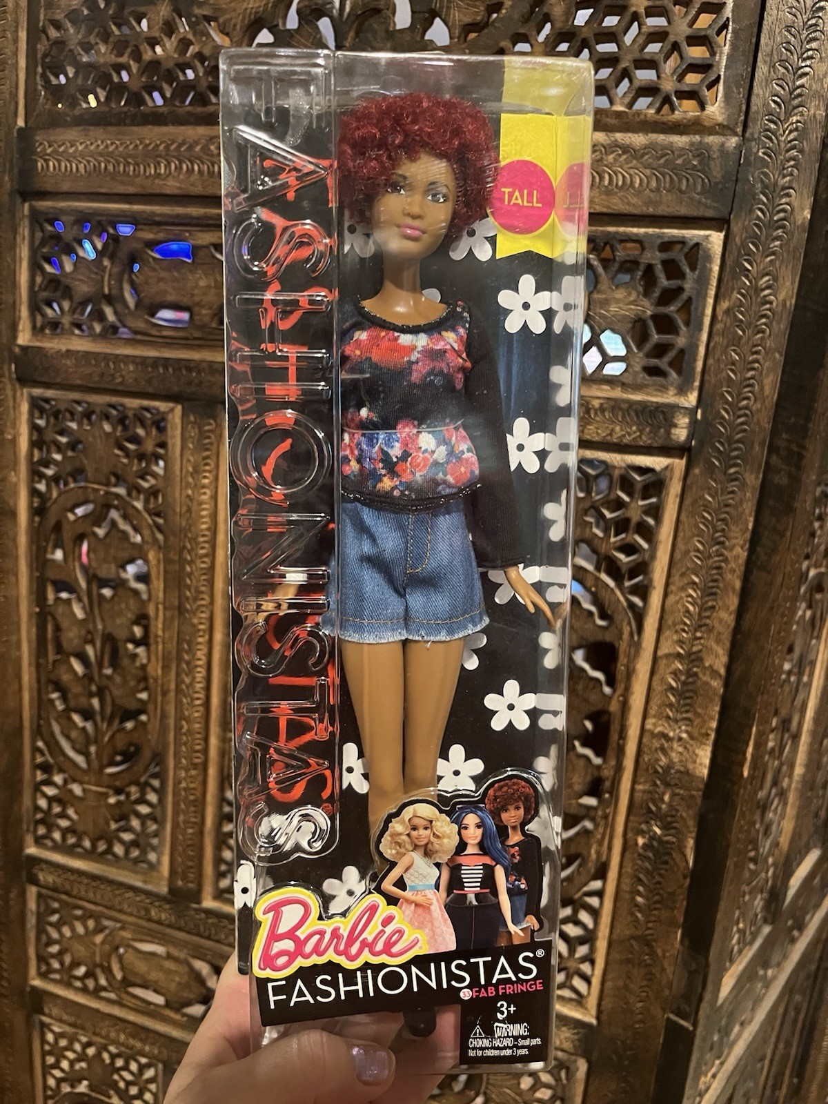 2015 Barbie Fashionistas Doll # 33 Fab Fringe Tall AA with Red Hair DPX69 NRFB