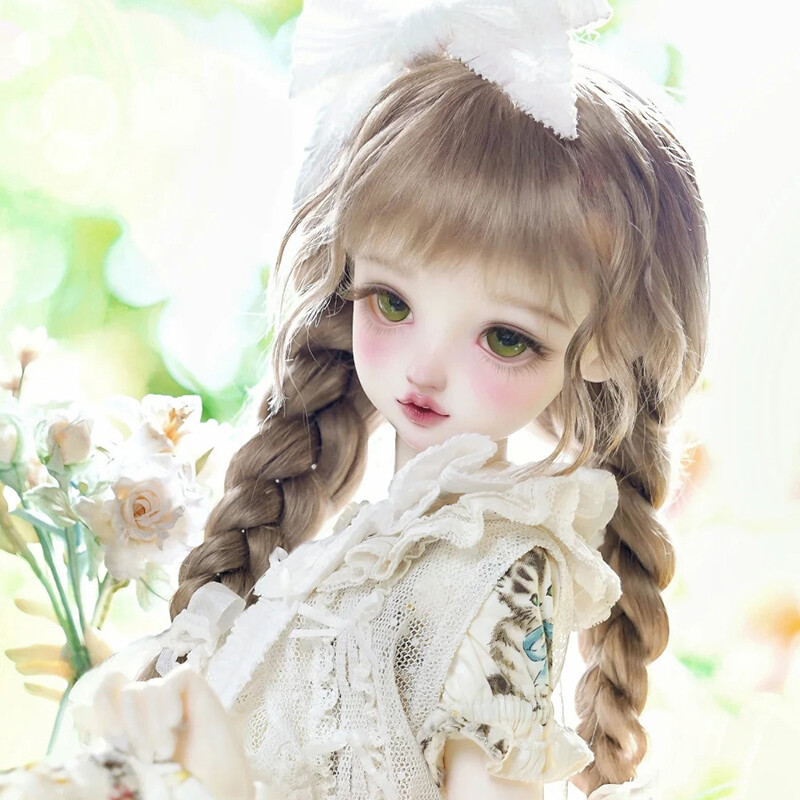 Handmade Resin 1/3 BJD Doll Ball Jointed Face Makeup Female Girl Women DIY Gift