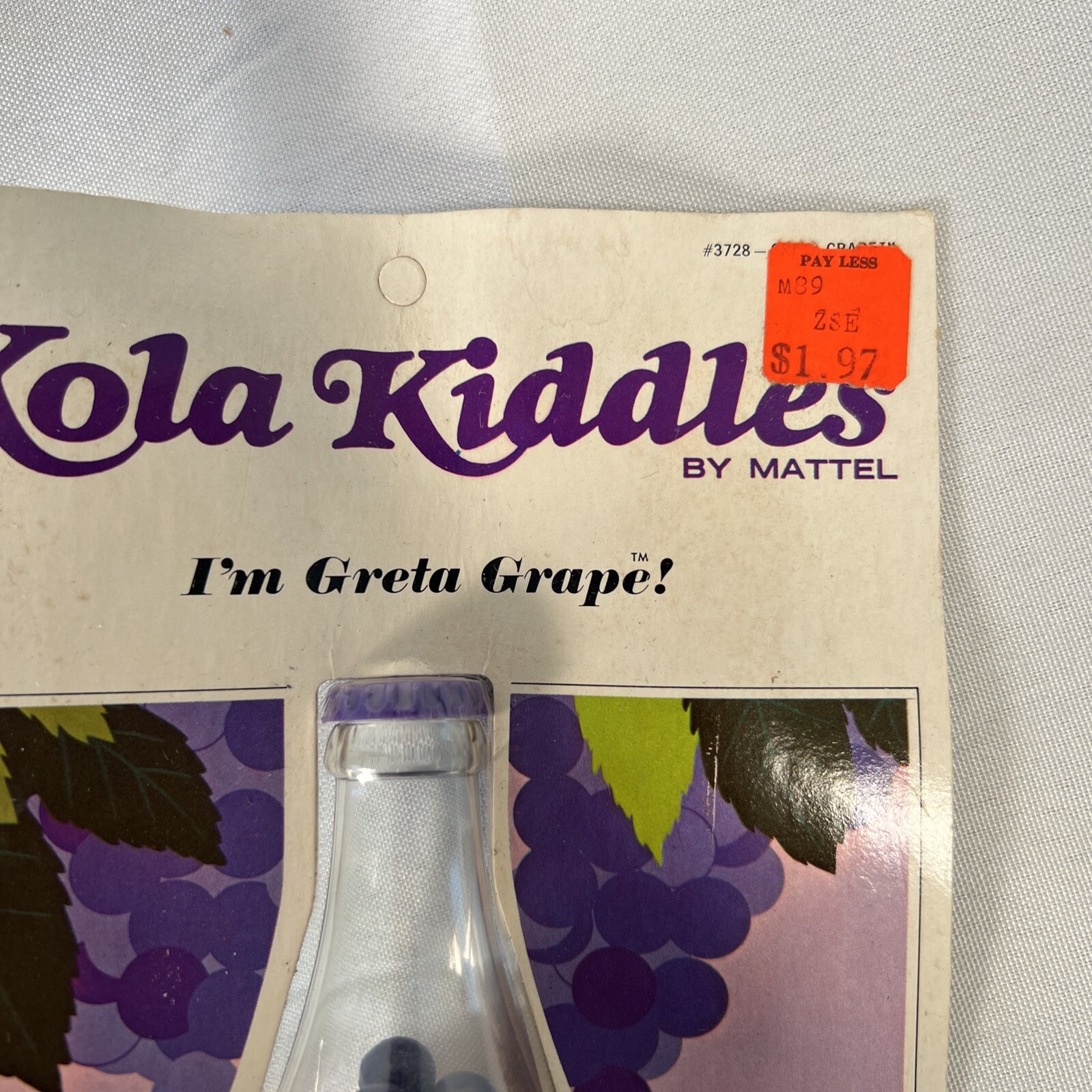1967 Kola Kiddles Greta Grape *ORIGINAL PACKAGING NEVER OPENED*