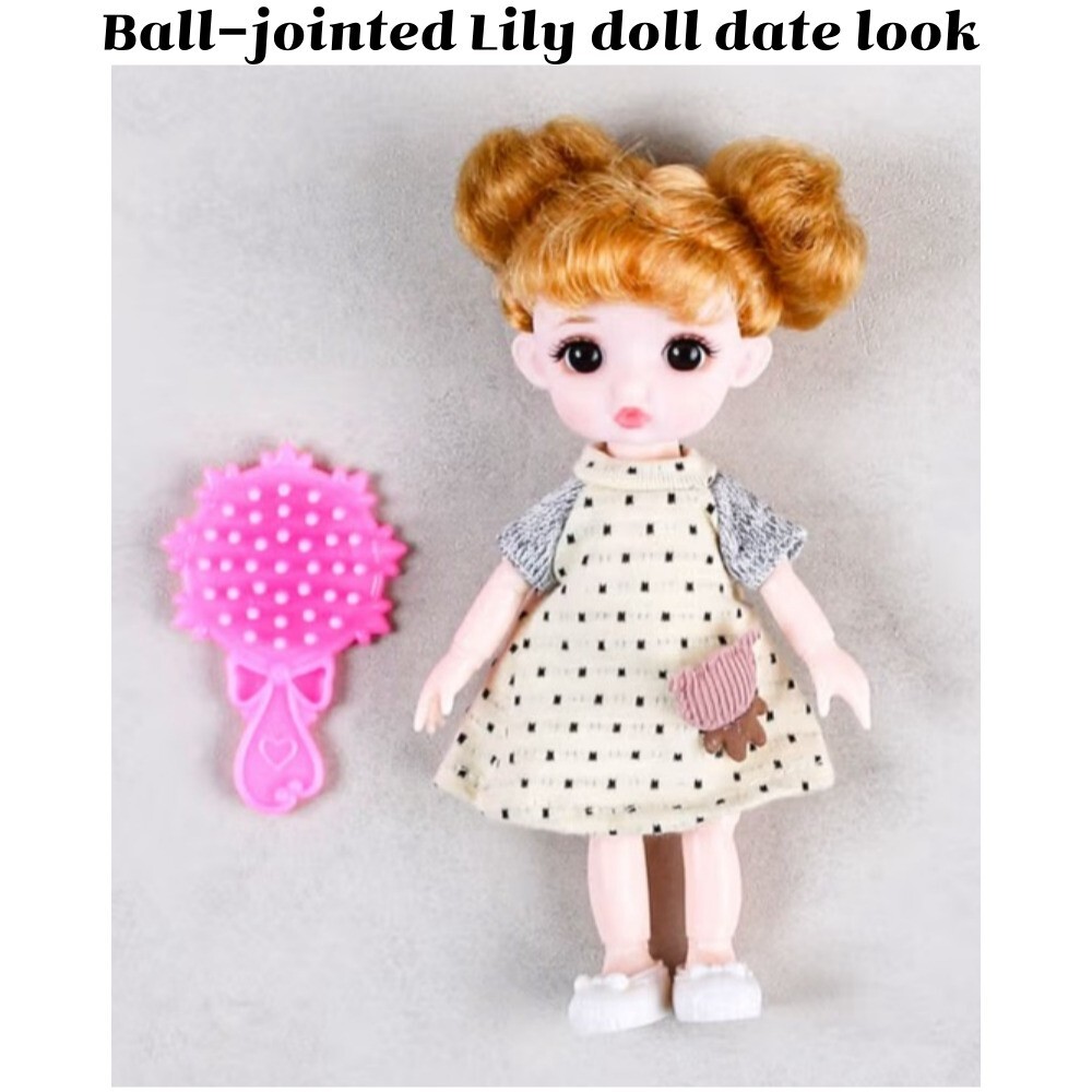 [K-Toys] Daiso Korea 13 Joints Move Freely Ball-Jointed Lily Doll Date Look